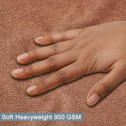 COTTON CRAFT Bath Mats - 2 Pack Tub Shower Floor Mat - 21x30 - Mocha
