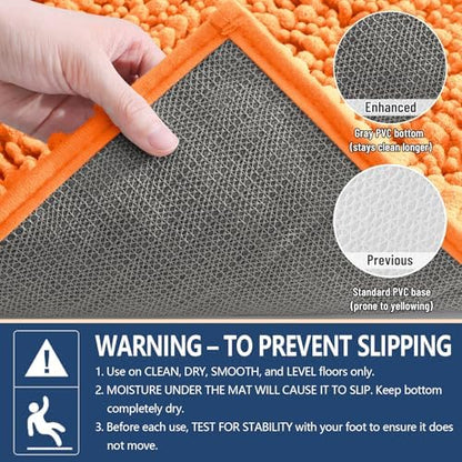 Arotive Bathroom Rugs Mat 70x24, Soft Absorbent Chenille Shaggy Bath Mat