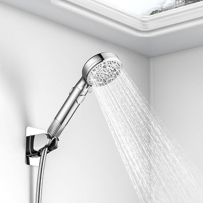 RV Shower Head with Hose ，High Pressure 9 Mode Shower head with on off switch, Filtered shower head, Shower Head for RV/Campers, Travel Trailer, Motorhome for Water Saving（Chrome）