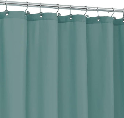 ALYVIA SPRING Stall Waterproof Fabric Shower Curtain or Liner Teal, 36x72 | 2 Magnets, Soft Cloth & Hotel Quality, Machine Washable, Light-Weight, Stall Size