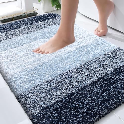 OLANLY Bathroom Rugs Mat 34x21, Extra Soft Absorbent Microfiber Bath Rugs