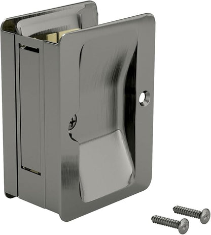 Richelieu | Onward Passage Pocket Door Pull, Rectangular, Antique Nickel