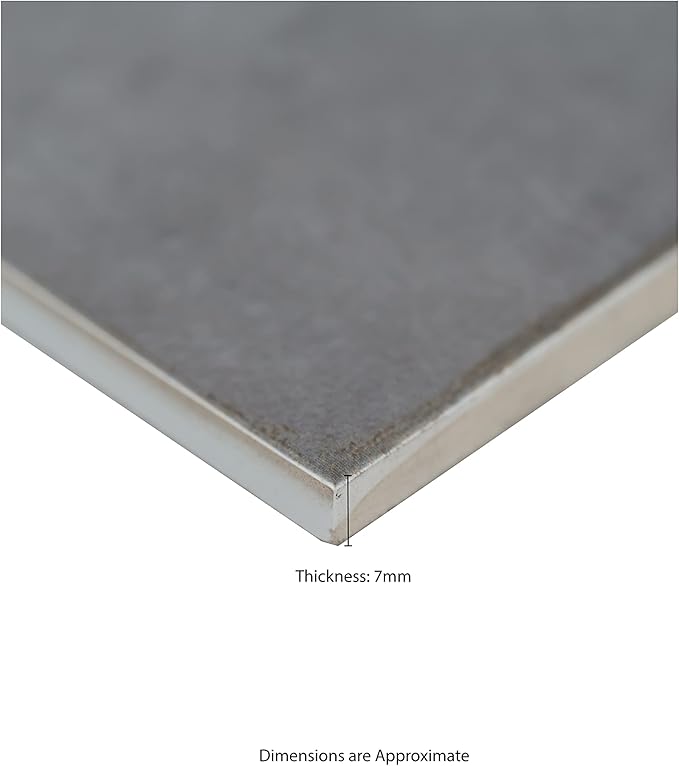 MSI Renzo Storm 5 in. x 5 in. Glossy Ceramic Square Wall Tile for Bathroom, Kitchen Backsplash, Accent Wall, and Shower