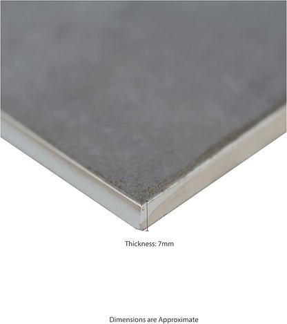 MSI Renzo Storm 5 in. x 5 in. Glossy Ceramic Square Wall Tile for Bathroom, Kitchen Backsplash, Accent Wall, and Shower