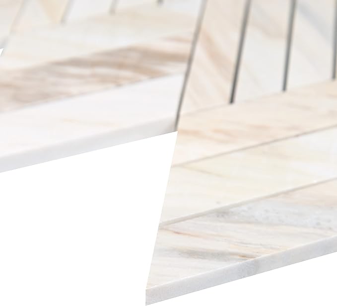 MSI Angora Rhombus Polished Marble Mosaic Tile for Bathroom, Kitchen Backsplash, Accent Wall Tile, and Shower Wall Tile