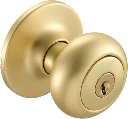 Design House 726927 Cambridge Entry Door Knob Satin Gold