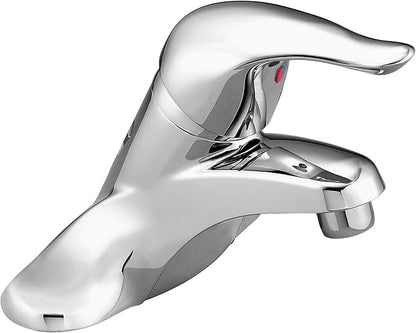 Moen L4601 Chateau 4-Inch Centerset Single Handle Low-Arc Bathroom Faucet without Drain Assembly, Chrome