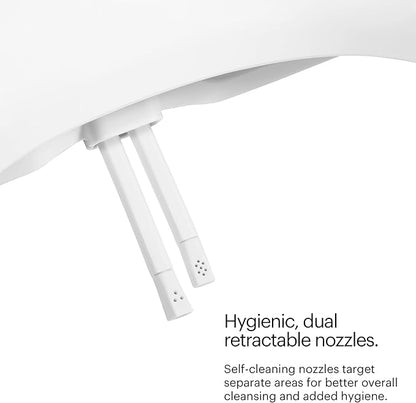 Brondell SWF44 Swash Bidet Filter and Non-Electric Swash Seat for Round Toilets Bundle –Premium Carbon Filtration, Dual Nozzle System, Easy Installation