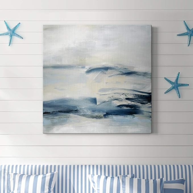 Renditions Gallery Adrift Wall Art, Premium Gallery Wrapped Canvas Decor, Ready to Hang, 40 in H x 40 in W, Made in America Print