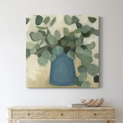 Renditions Gallery Greenery Still Life Wall Art, Premium Gallery Wrapped Canvas Decor, Ready to Hang, 40 in H x 40 in W, Made in America Print