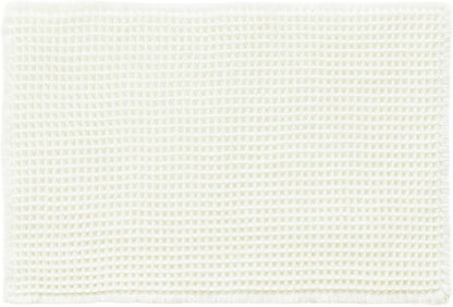 TYUU Cream White Waffle Bath Mat, Boho Bathroom Rugs Non Slip, 36x24 | Super Absorbent Quick Dry Bath Rug, Non-Slip Backing, Soft Waffle Washable Farmhouse Bathroom Mats, Tub, Shower & Home Decor