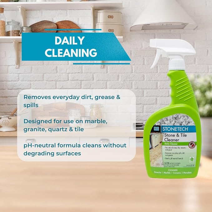 STONETECH Stone & Tile Cleaner, 24OZ (709ML) Spray Bottle