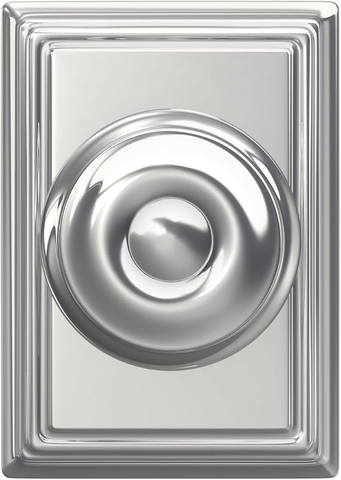 SCHLAGE Lock Company F10GEO625ADD Addison Collection SCHLAGE Passage Knob, Bright Chrome