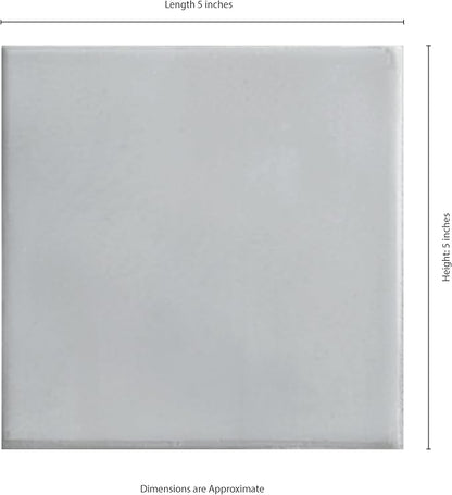 MSI Renzo Sky 5 Inch x 5 Inch Glossy Ceramic Square Wall Tile for Bathroom, Kitchen Backsplash, Accent Wall, and Shower