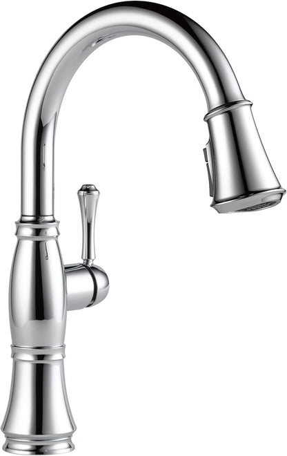 DELTA FAUCET Cassidy Gold Kitchen Faucet Touch, Touch Kitchen Faucets with Pull Down Sprayer, Kitchen Sink Faucet, Delta Touch2O Technology, Lumicoat Champagne Bronze 9197T-CZ-PR-DST