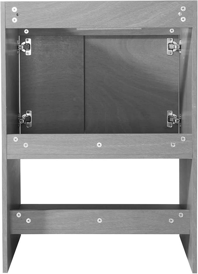 Phoenix 24 Inch Bathroom Vanity with Sink – Modern Design, Soft-Close Doors, Storage Drawers, Durable Build – Classic Grey Vanity for Small Bathrooms (Full Assembly Required)
