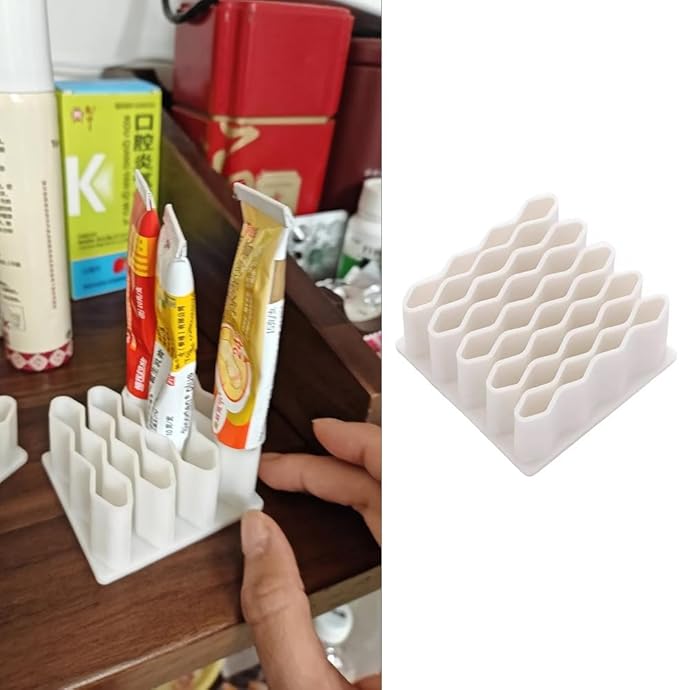 2 Pack Ointment Tubes Organizer Medicine Organizer Stand Eye Cream Storage Display Case for Eye Gel Tubes Under Eye Treatment Lip Gloss Tube Lip Repair Ointment First Aid Skin Ointments