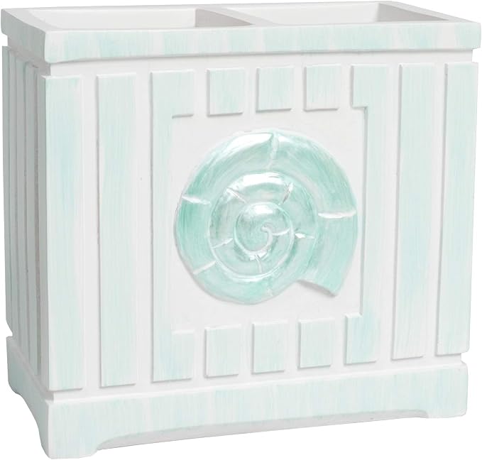 Sweet Home Collection Bathroom Accessories Sets Unique Collections Modern Classic Contemporary Decorative Beautiful Designs Bath Shower Tub Décor, Toothbrush Holder, Beach Shells (Pack of 1)