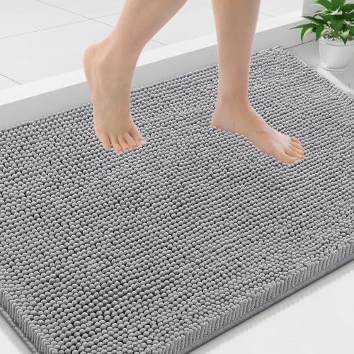 Smiry Bathroom Rugs 36X24, Luxury Chenille Extra Soft Absorbent Bath Mat