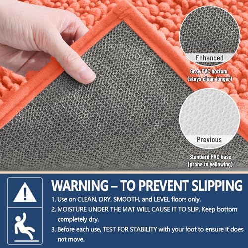 Arotive Bathroom Rugs Mat 30x20, Soft Absorbent Chenille Shaggy Bath Mat