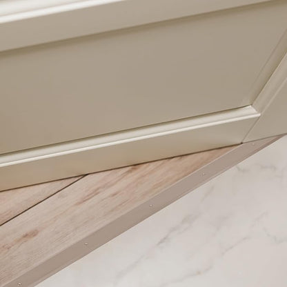 M-D Building Products 49010 1-3/4 in. x 1/8 in. x 36 in. Satin Nickel Aluminum Flat Profile Threshold for Interior Doorways
