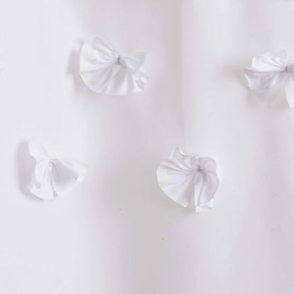 Lush Decor Lucia Shower Curtain, 72" x 72", White