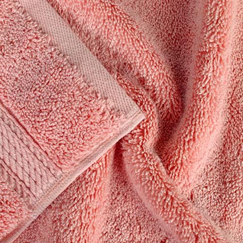 SUPERIOR Egyptian Cotton Pile Heavyweight Bath Sheet, 2 Piece Set, Tea Rose