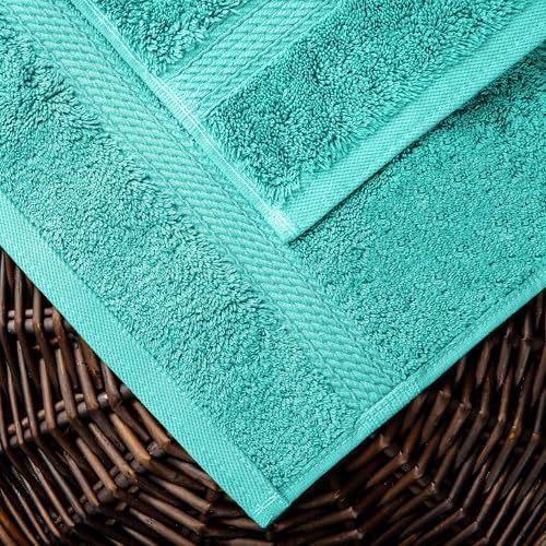 SUPERIOR Egyptian Cotton Ultra Plush & Absorbent, 10 Piece Set, Turquoise