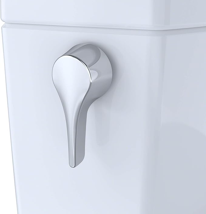 TOTO Drake Transitional Two-Piece Elongated 1.28 GPF TORNADO FLUSH Toilet with CEFIONTECT, Cotton White - CST786CEG#01
