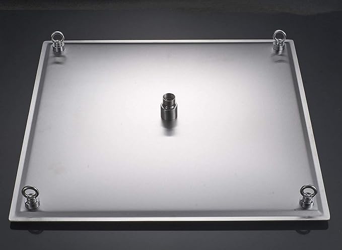 20 inch Large Rainfall Shower Heads High Pressure Stainless Steel Bathroom Rainfall Shower Head Ultra-thin Waterfall Full Body Cover Brushed Nickel Finish