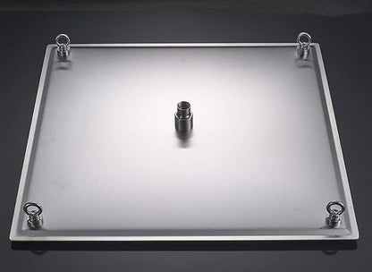 20 inch Large Rainfall Shower Heads High Pressure Stainless Steel Bathroom Rainfall Shower Head Ultra-thin Waterfall Full Body Cover Brushed Nickel Finish