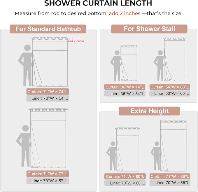 River Dream Linen Textured No Hooks Shower Curtain with Liner,Pink,71x74 | Mesh Top Window,with Snap-in Liner,Heavy Duty Fabric,Quick Dry,Bottom Magnets,Water-Repellent,Washable,Farmhouse Bathroom Set