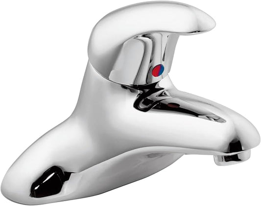 Moen 8414 Commercial M-Dura 4-Inch Centerset Bathroom Faucet with Drain 2.2 gpm, Chrome