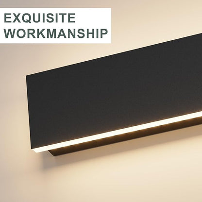 Aipsun Outdoor Lights 2 Pack,Modern Outdoor Wall Light Long Strip LED Wall Sconce IP65 Anti Rust Warm Light Fixture 3000K Exterior Wall Mount Lights for Entrance, Hallway, Garage, Porch