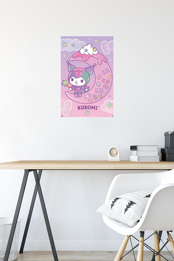 Hello Kitty and Friends: 24 Dreamland - Kuromi Wall Poster, 22.4L" x 14.7W", Premium Unframed Version