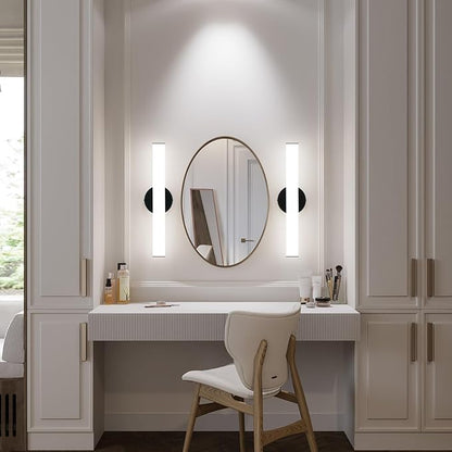 OOWOLF Bathroom Vanity Light, Adjustable Brightness 12W 17.3inch Bathroom Light Fixtures,1200LM Led Vanity Bar, 5000K Natural White, Wall Lamp for Mirror Kitchen Living Room Hallway Cabinet Porch