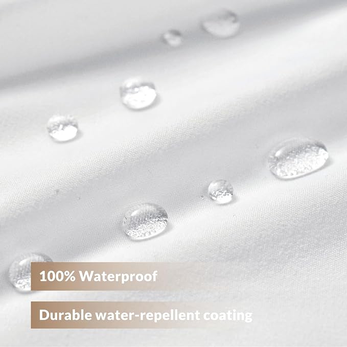 Felisa Extra Long Waterproof Fabric Shower Curtain Liner with 3 Large Magnets,72 x 80 inches Hotel Quality & Soft Cloth Shower Curtain,Washable White Shower Curtain for Bathroom