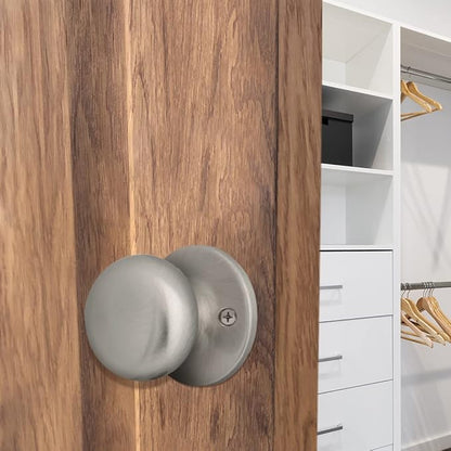 Design House 753293 Cambridge Dummy Door Knob, Satin Nickel
