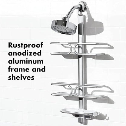 OXO Good Grips 3-Tier Aluminum Shower Caddy