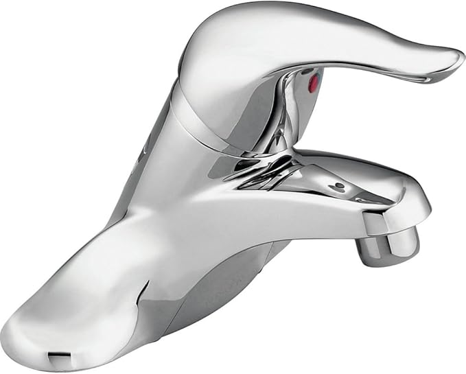 Moen L4601 Chateau 4-Inch Centerset Single Handle Low-Arc Bathroom Faucet without Drain Assembly, Chrome