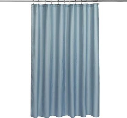 N&Y HOME Fabric Shower Curtain or Liner with Magnets, Blue Fog | Hotel Quality, Washable, Water Repellent, Light Blue Cloth Shower Curtain with Grommets for Bathroom, Standard Size