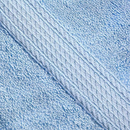 SUPERIOR Egyptian Cotton Ultra Plush & Absorbent, 8 Piece Set, Light Blue