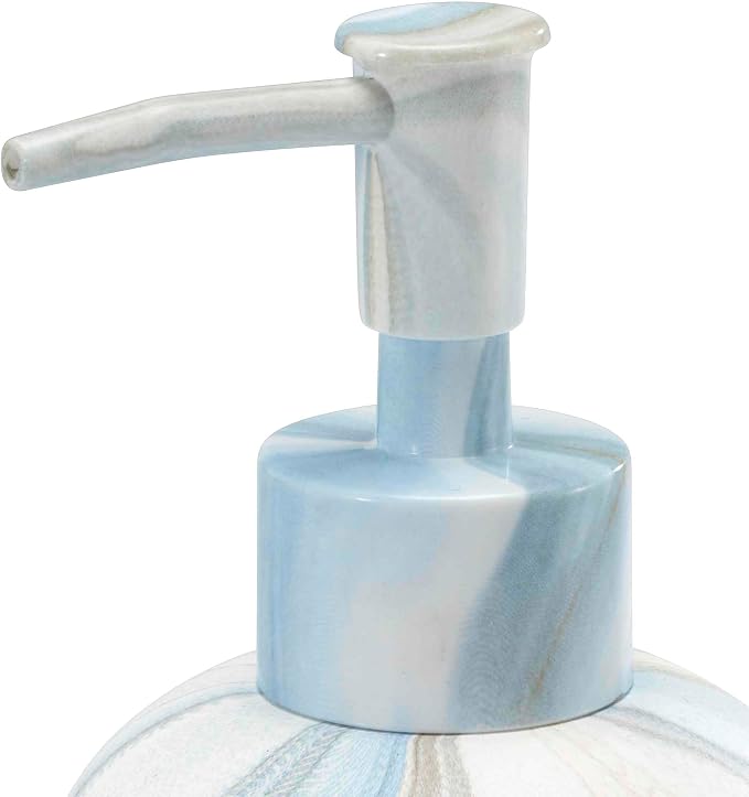 Avanti Linens Accessories Bathroom Essentials, Lotion Pump, Blue | Refillable, Soap & Lotion Pump, Easy Pump, Durable Construction, Seasonal Bathroom Decor