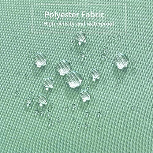 LLSCL Green Fabric Shower Curtain Liner with Magnets, Waterproof Hotel Quality, 72 x 72 Machine Washable