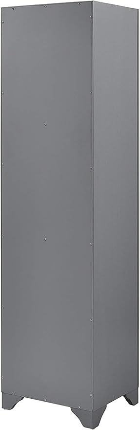 Crosley Furniture Tara Linen Storage Cabinet and Bathroom Organizer with a Drawer and Shelves, Vintage Gray