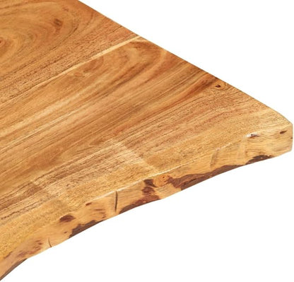 vidaXL Solid Wood Acacia Bathroom Vanity Top Worktop Washing Table Plate Floating Countertop Sink Console Wooden Home Interior 22.8"