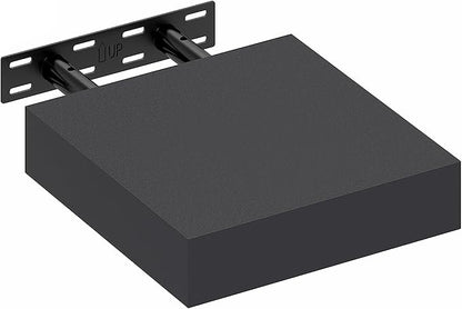 Furinno Tanna Floating Shelves for Wall, 9 x 9 Wall Shelf, Single Set Wall Mounted Floating Shelf with Invisible Bracket, 2-Inch Thick, for Bathroom, Living Room, Bedroom, Home Office, Americano