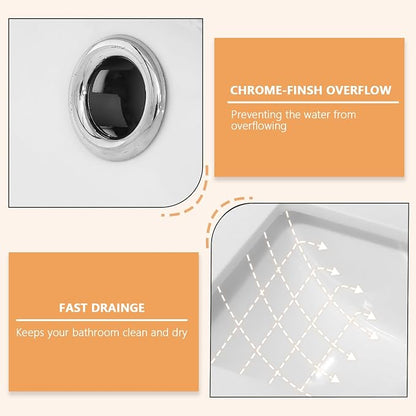 60" x 22" Vanity Top, Quartz Vanity Sink Top in Pure White, with One Sidesplash & One Backsplash, with Undermounted Sink,8 Inch Faucet Hole Spread for Vanity Top with Sink