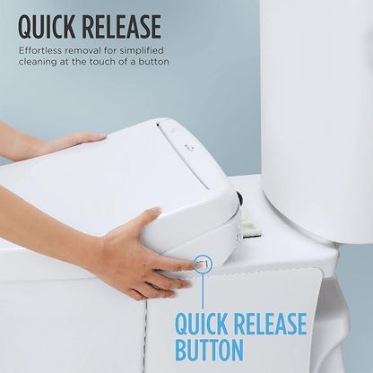 TOTO® WASHLET® C5 Electronic Bidet Toilet Seat with PREMIST and EWATER+ Wand Cleaning, Round, Cotton White - SW3083#01