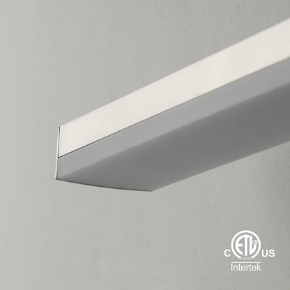 mirrea 48in 5CCT Brushed Nickel LED Vanity Lights for Bathroom Over Mirror | 5 color temperatures,Adjustable light angle,ETL listed,Dimmable,Bathroom lighting fixtures,Eye-friendly,Frosted acrylic shade